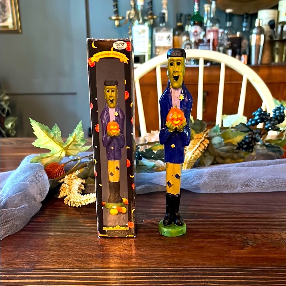 1995 Vintage Hermitage Pottery Frankenstein figure
